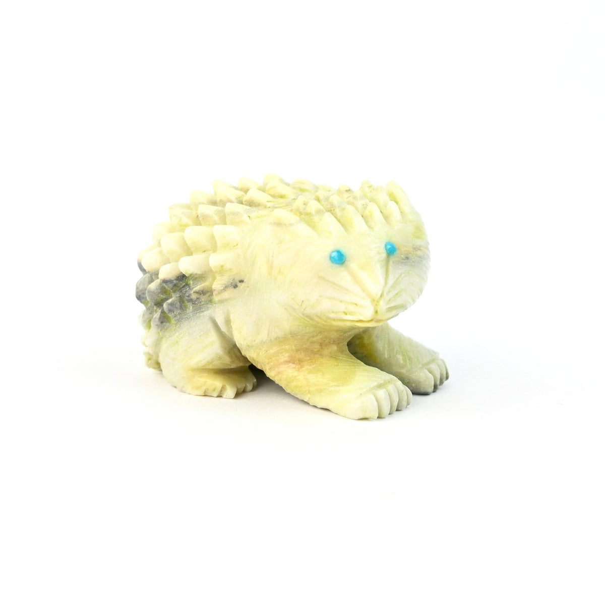Jonas Hustito Serpentine Porcupine Fetish Carving-Indian Pueblo Store