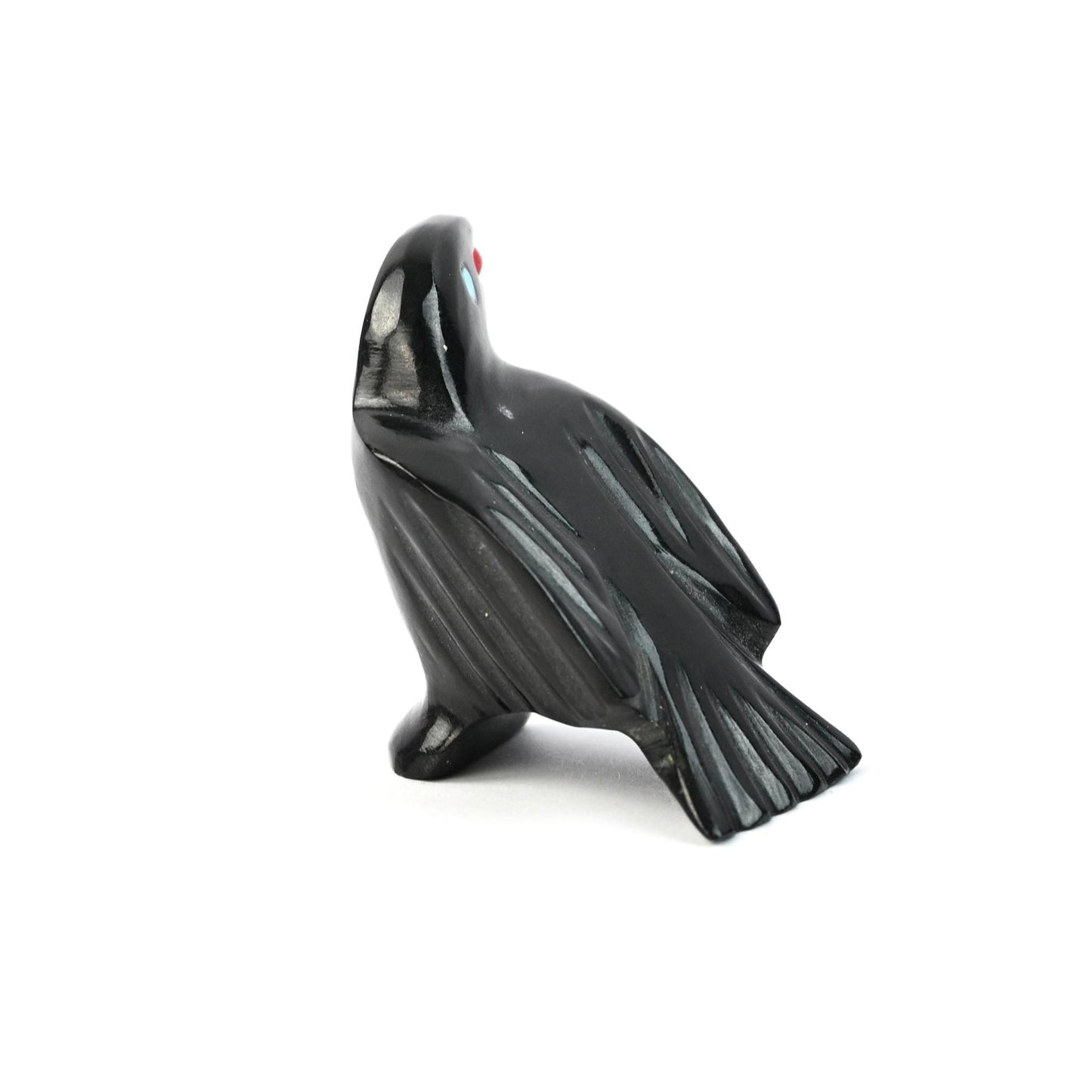 Cal Bowannie Mable Raven Fetish Carving-Indian Pueblo Store