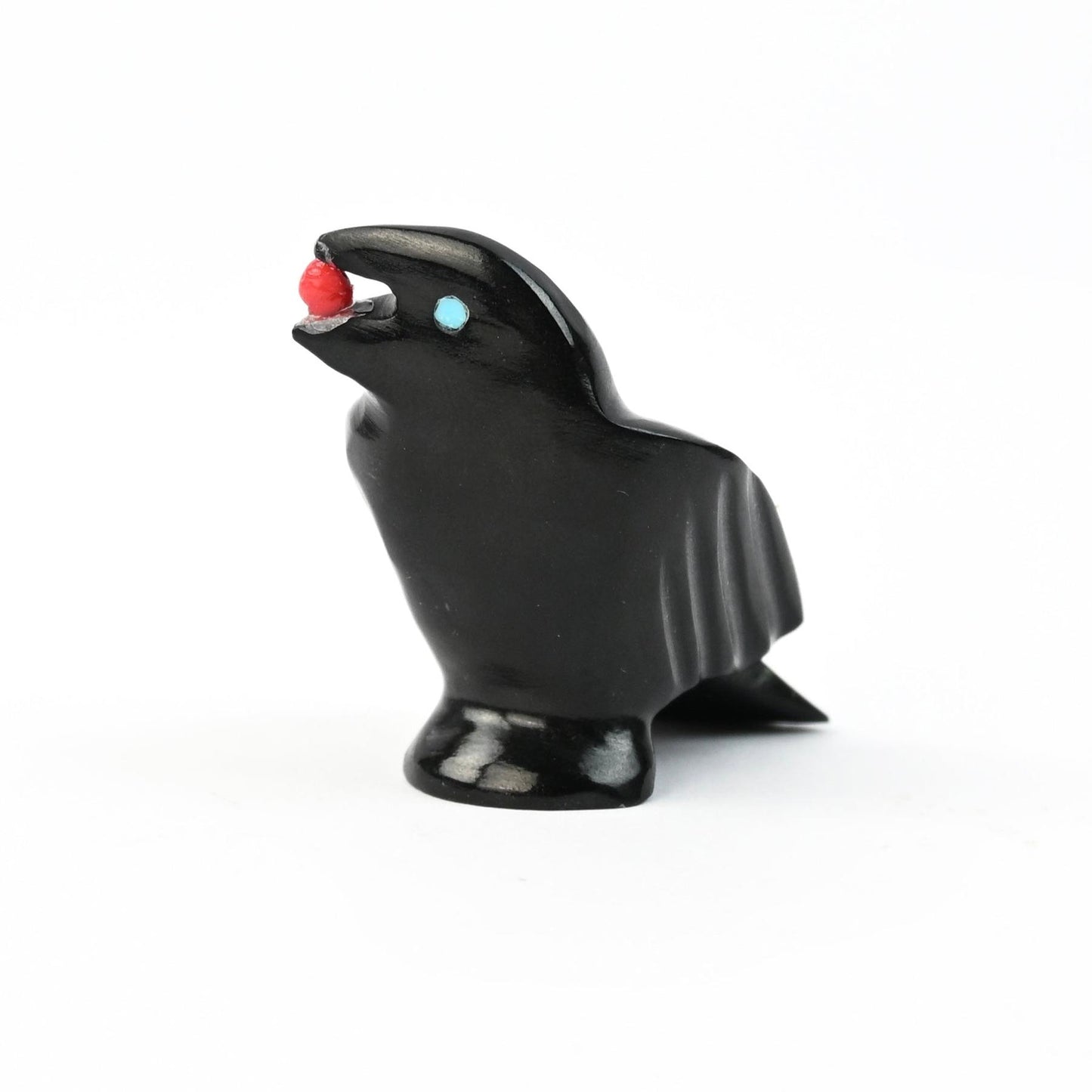 Cal Bowannie Mable Raven Fetish Carving-Indian Pueblo Store