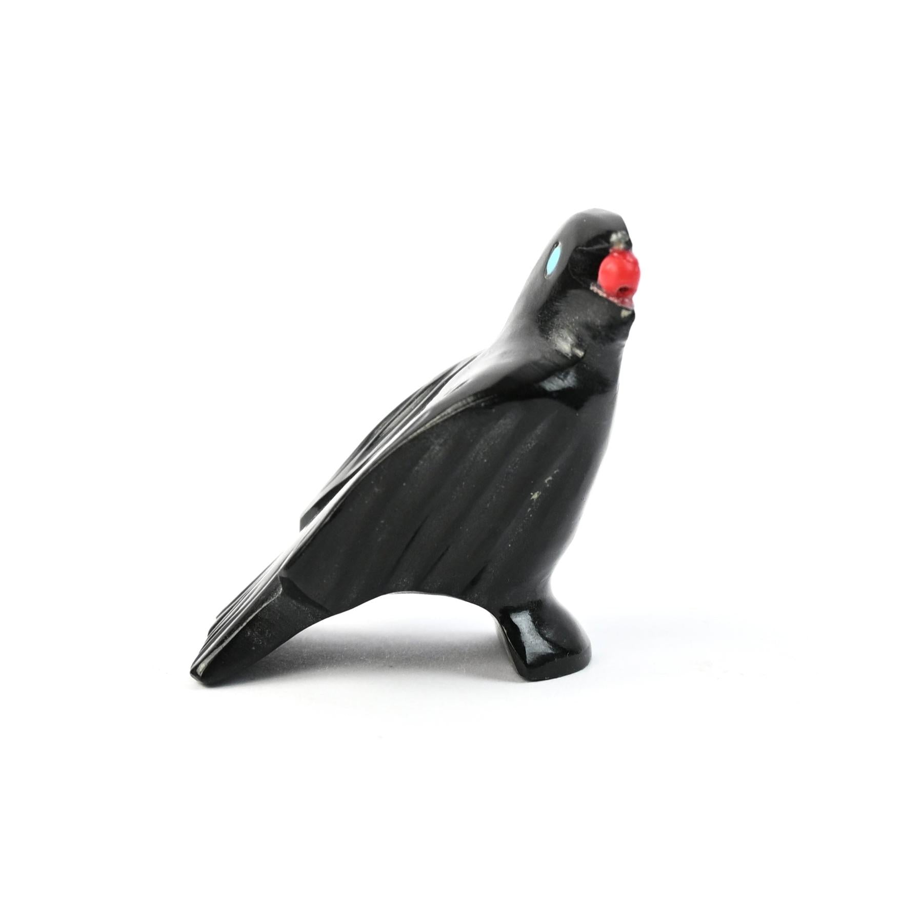 Cal Bowannie Mable Raven Fetish Carving-Indian Pueblo Store