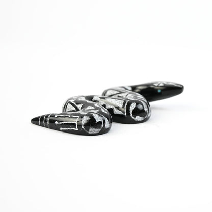 Curtis Garcia Marble Snake Fetish Carving-Indian Pueblo Store