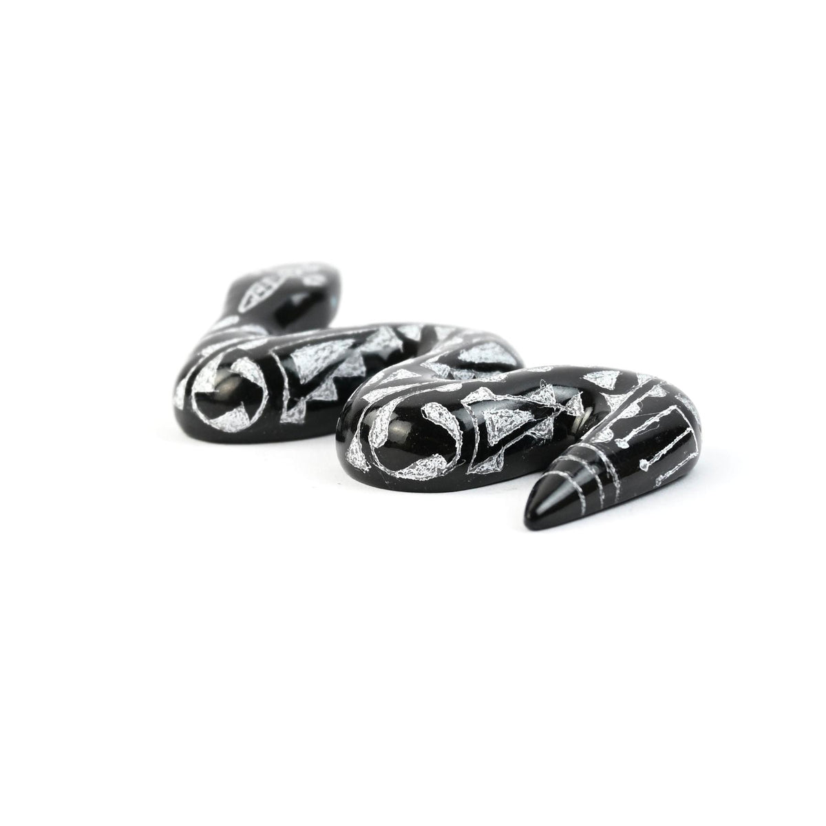 Curtis Garcia Marble Snake Fetish Carving-Indian Pueblo Store