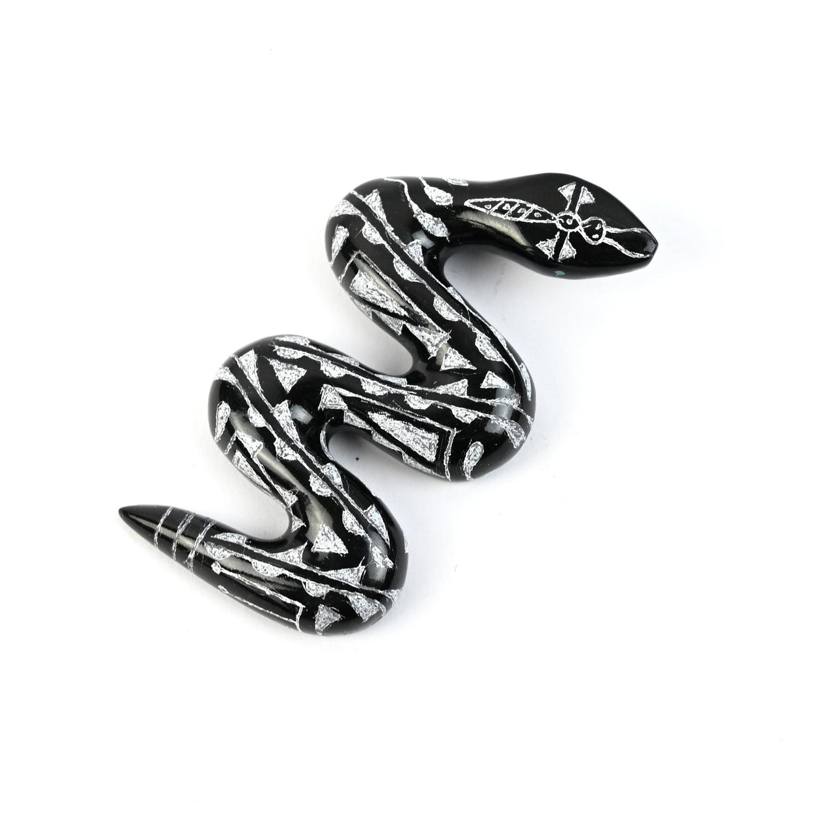Curtis Garcia Marble Snake Fetish Carving-Indian Pueblo Store