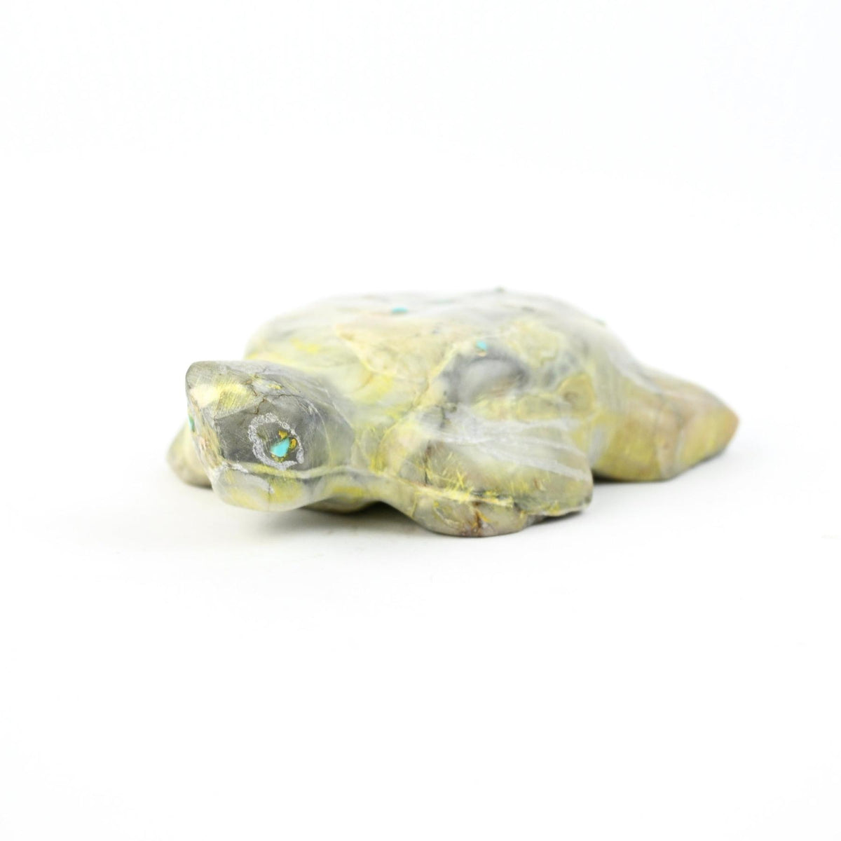Lyndon Peynetsa Serpentine Turtle Fetish Carving-Indian Pueblo Store