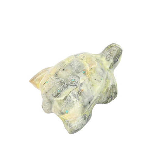 Lyndon Peynetsa Serpentine Turtle Fetish Carving-Indian Pueblo Store