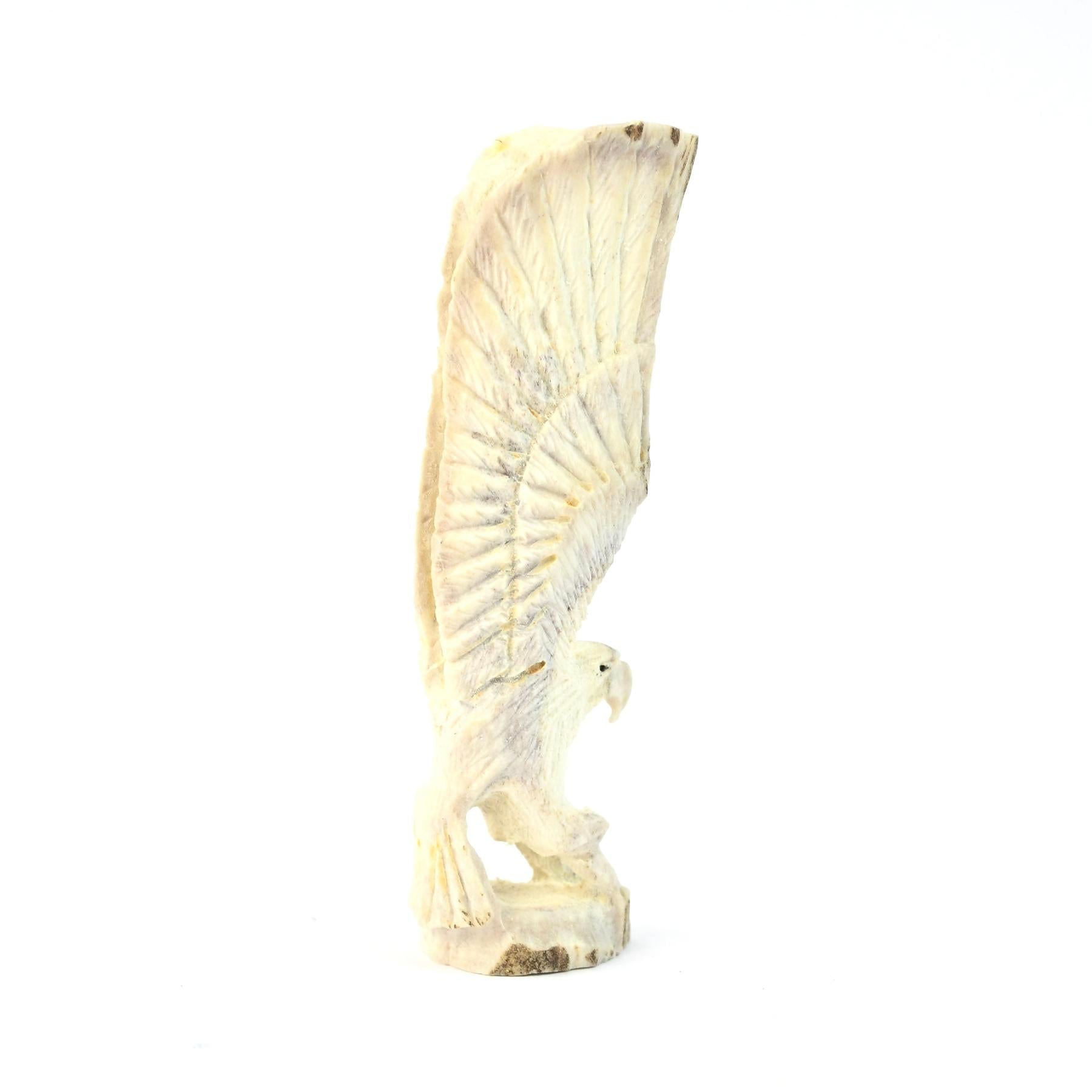 Lewis Malie Antler Eagle Fetish Carving-Indian Pueblo Store
