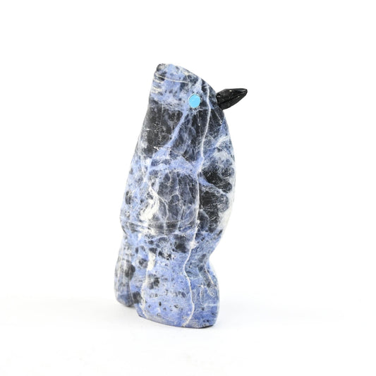 Cody Nastacio Sodalite Blue Jay Fetish Carving-Indian Pueblo Store