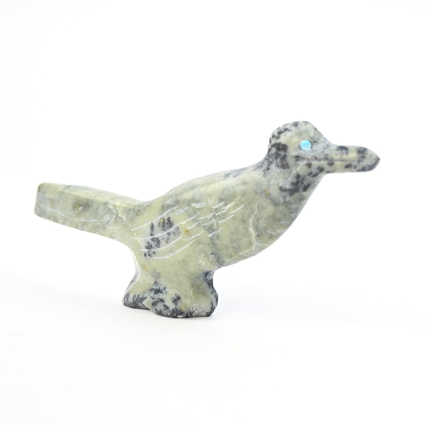 Cody Nastacio Sodalite Road Runner Fetish Carving-Indian Pueblo Store