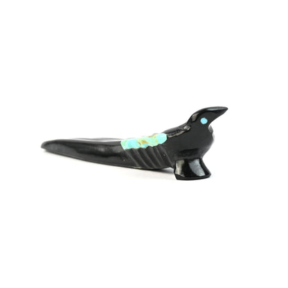 Cal Bowannie Marble Magpie Fetish Carving-Indian Pueblo Store