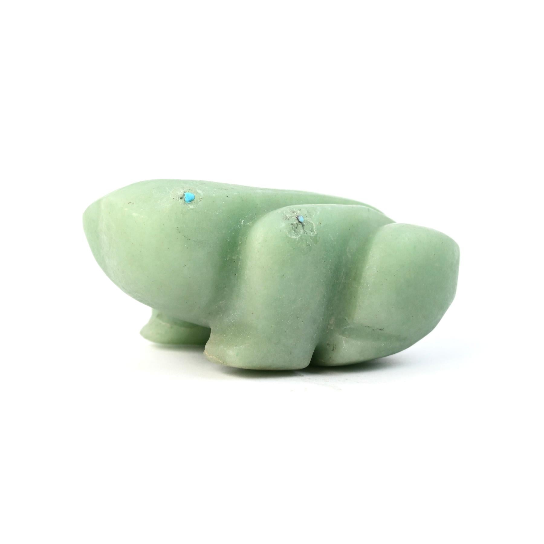Kenneth Malani Florite Frog Fetish Carving-Indian Pueblo Store