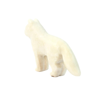 Cody Nastacio Marble Wolf Fetish Carving-Indian Pueblo Store
