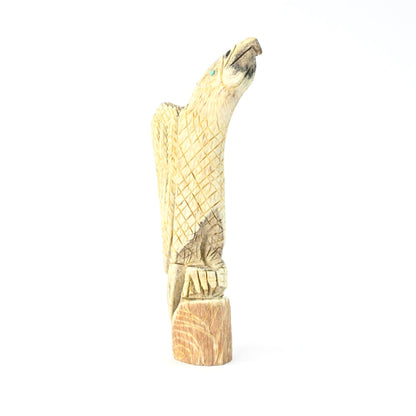 Jon Quam Antler Parrot Fetish Carving-Indian Pueblo Store