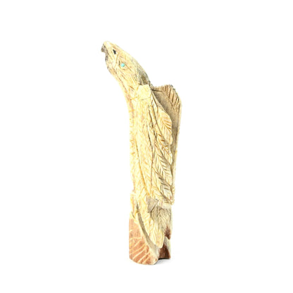 Jon Quam Antler Parrot Fetish Carving-Indian Pueblo Store