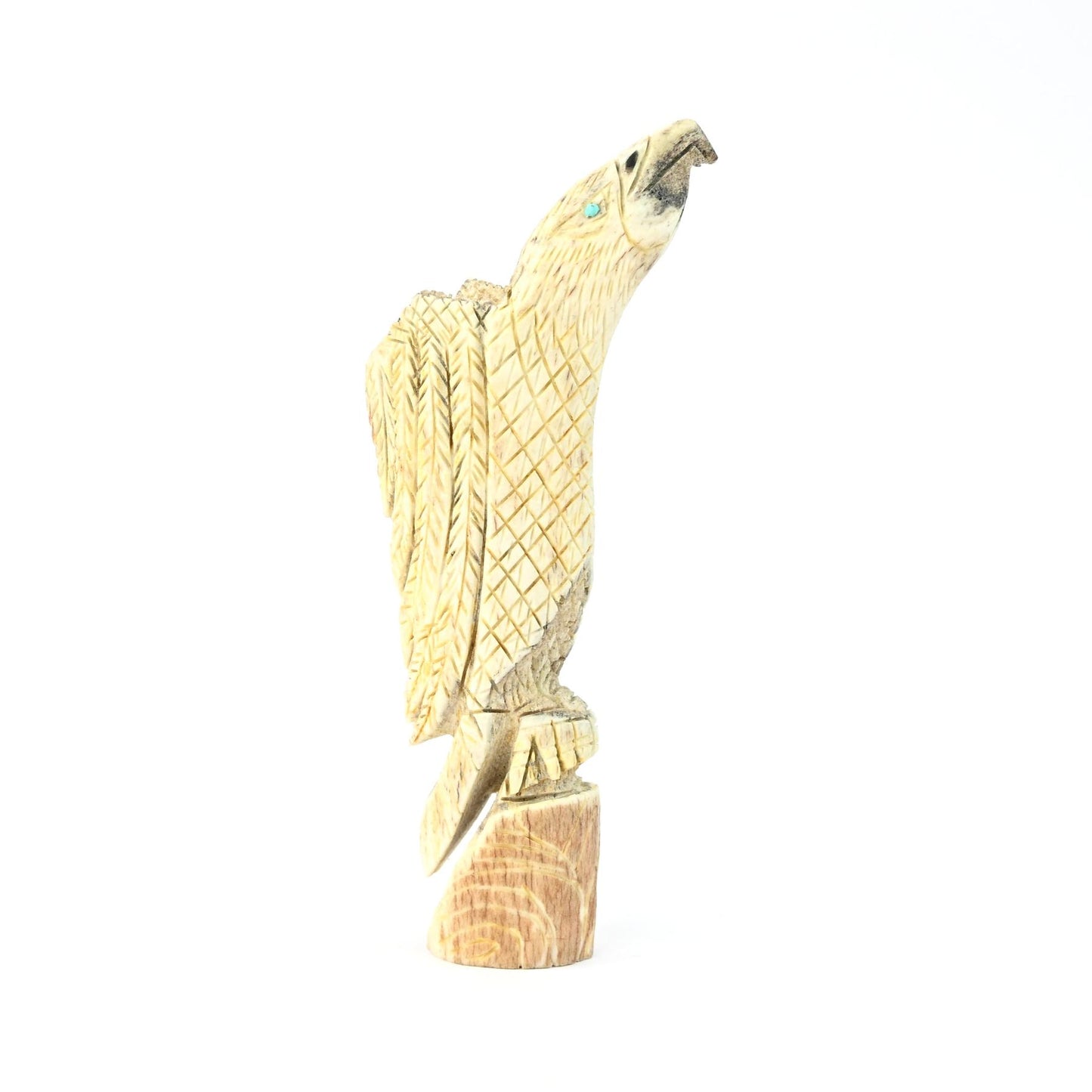 Jon Quam Antler Parrot Fetish Carving-Indian Pueblo Store