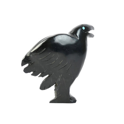 Cody Nastacio Jet Raven Fetish Carving-Indian Pueblo Store