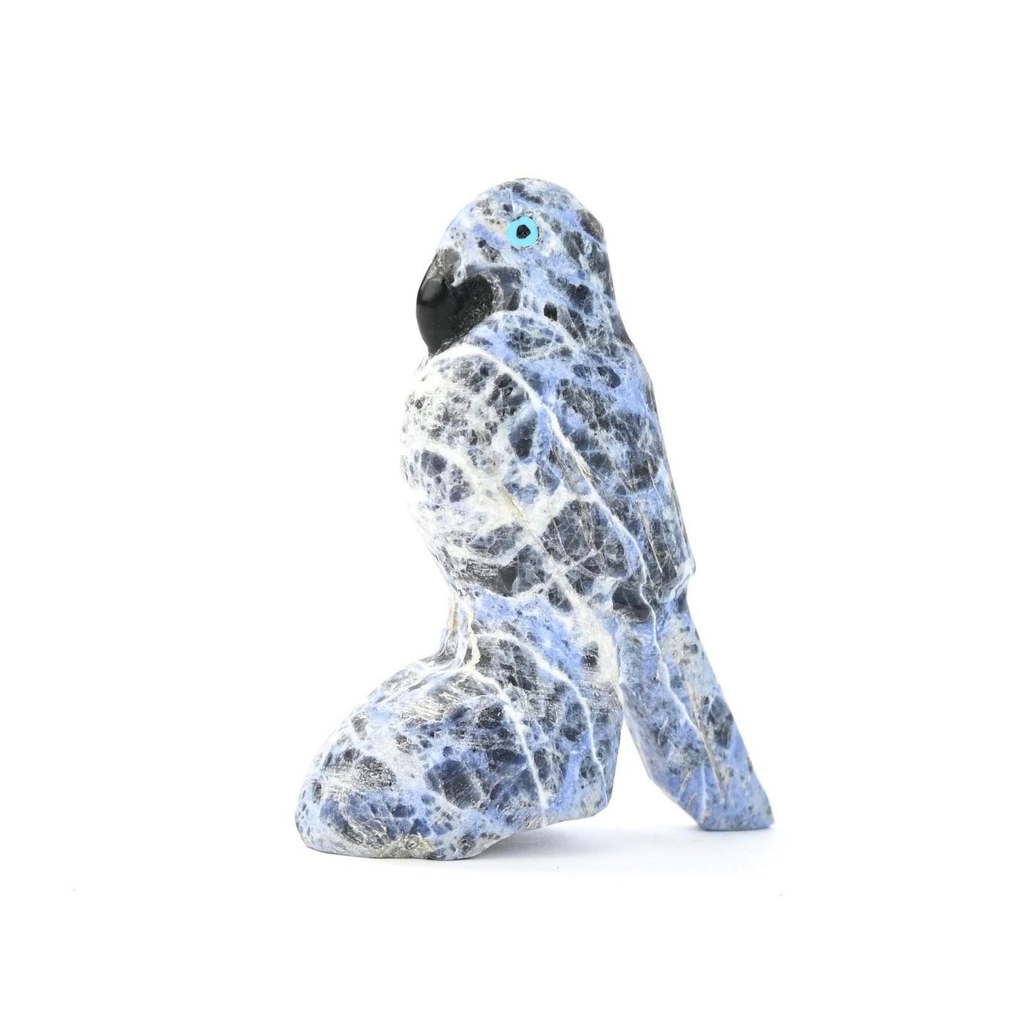 Cody Nastacio Sodalite Parrot Fetish Carving-Indian Pueblo Store