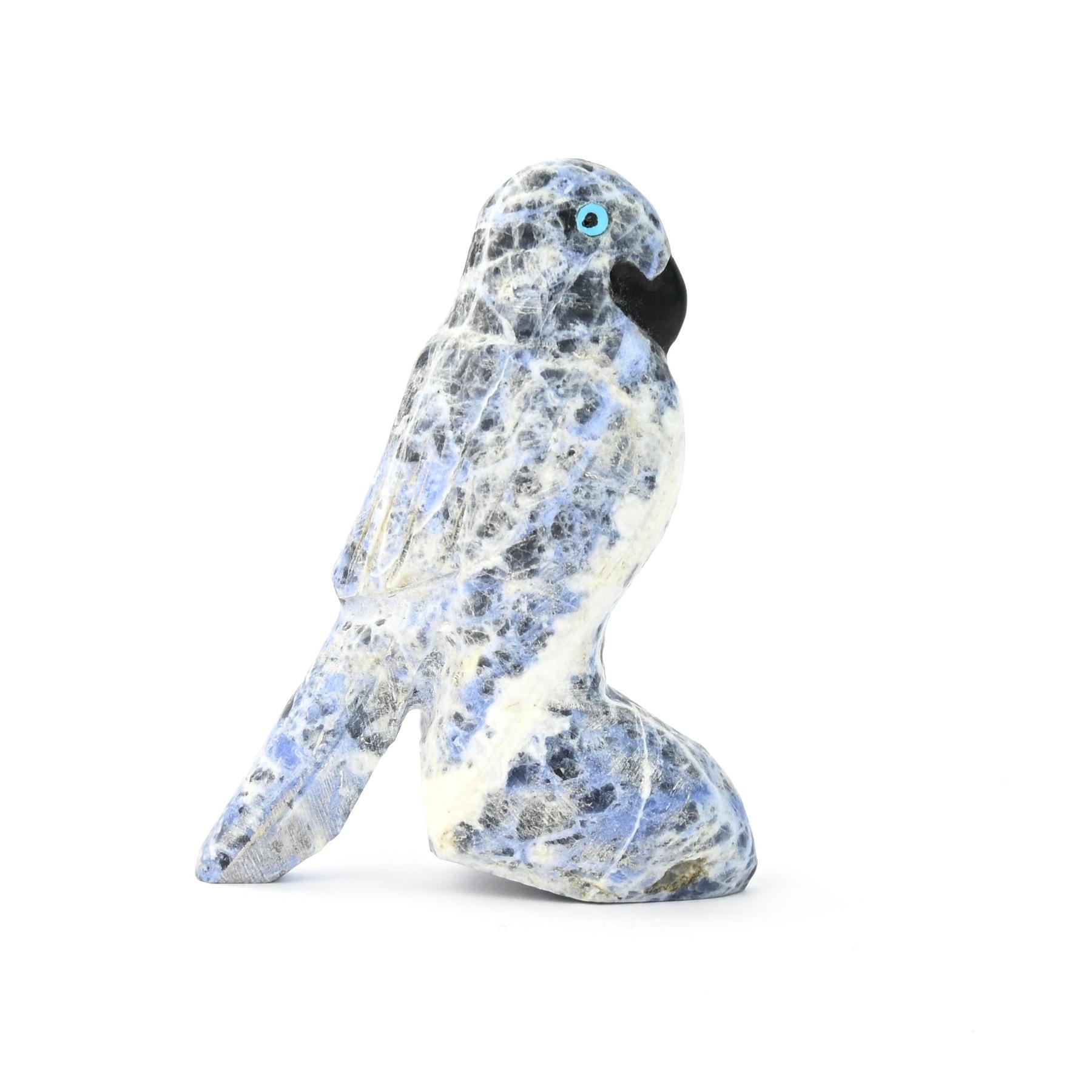 Cody Nastacio Sodalite Parrot Fetish Carving-Indian Pueblo Store