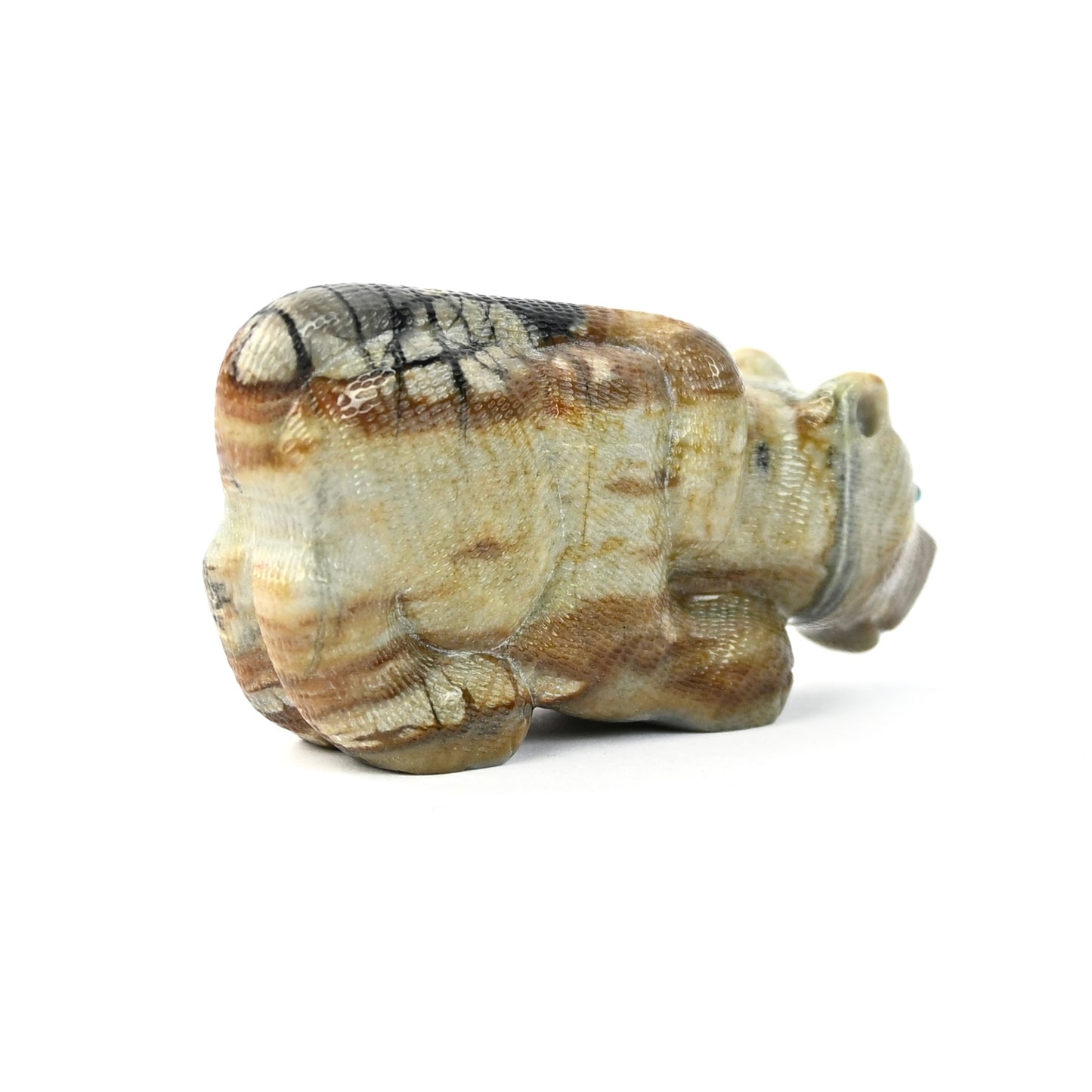 Randy Lucio Picasso Marble Mountain Lion Fetish Carving-Indian Pueblo Store