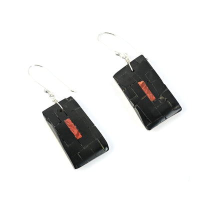 John and Mary Aguilar Santo Domingo Mosaic Earrings-Indian Pueblo Store
