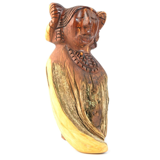 Harry and Isabella Benally Juniper Hopi Maiden Wood Carving-Indian Pueblo Store