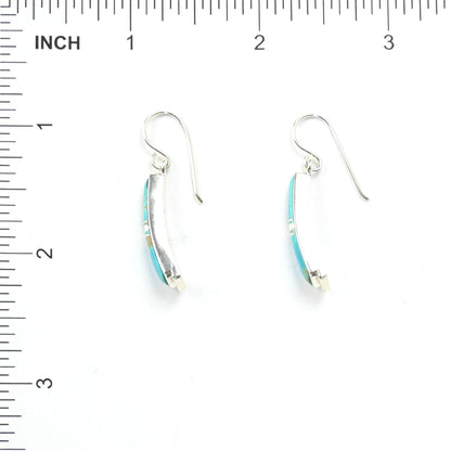 Rick Tolino Turquoise Inlay Earring and Pendant Set-Indian Pueblo Store