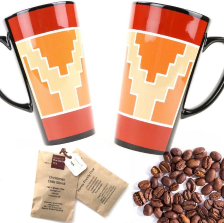 Clarence Cruz Pueblo Morning Two Mug Gift Set-Indian Pueblo Store
