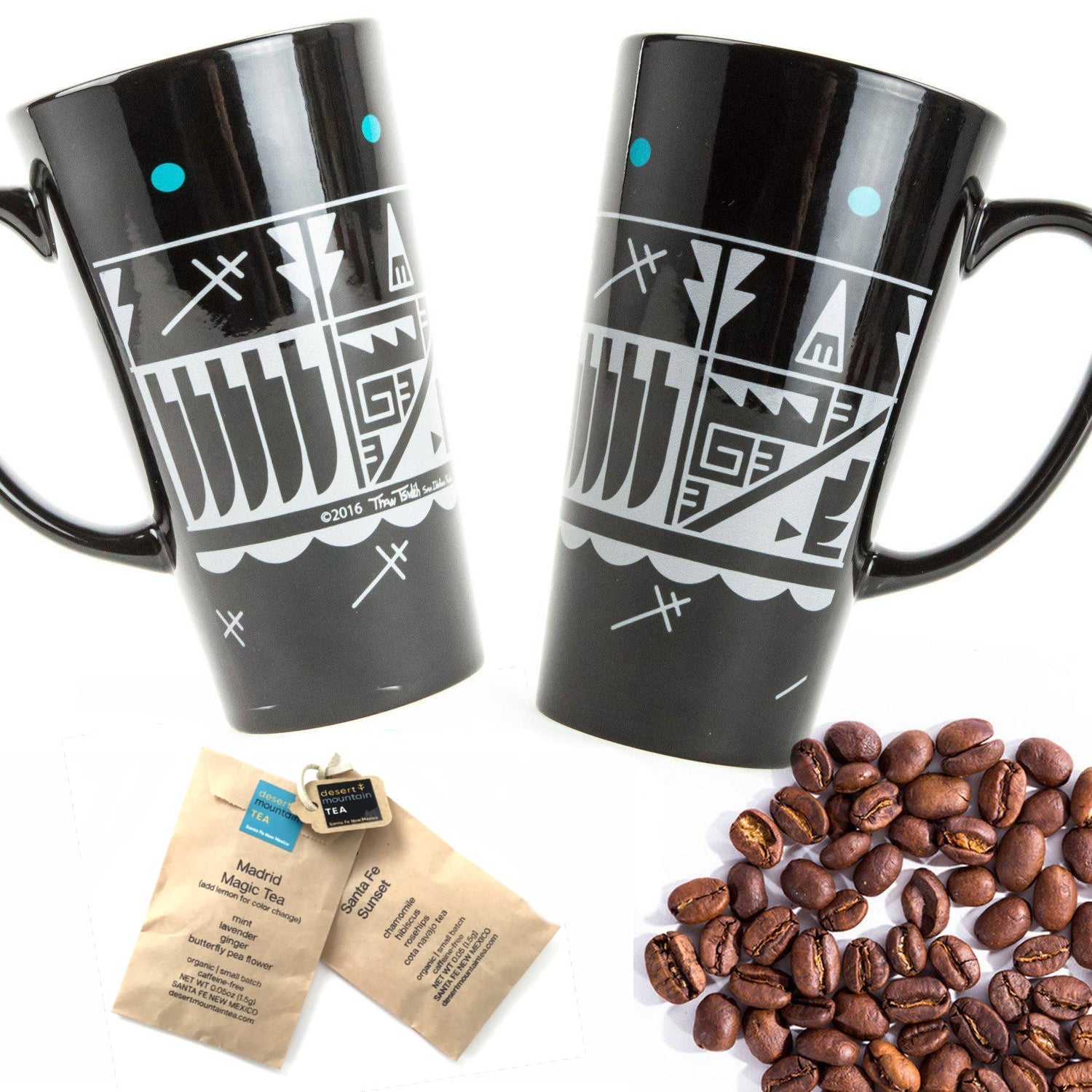 Erik Fender Pueblo Morning Two Mug Gift Set-Indian Pueblo Store