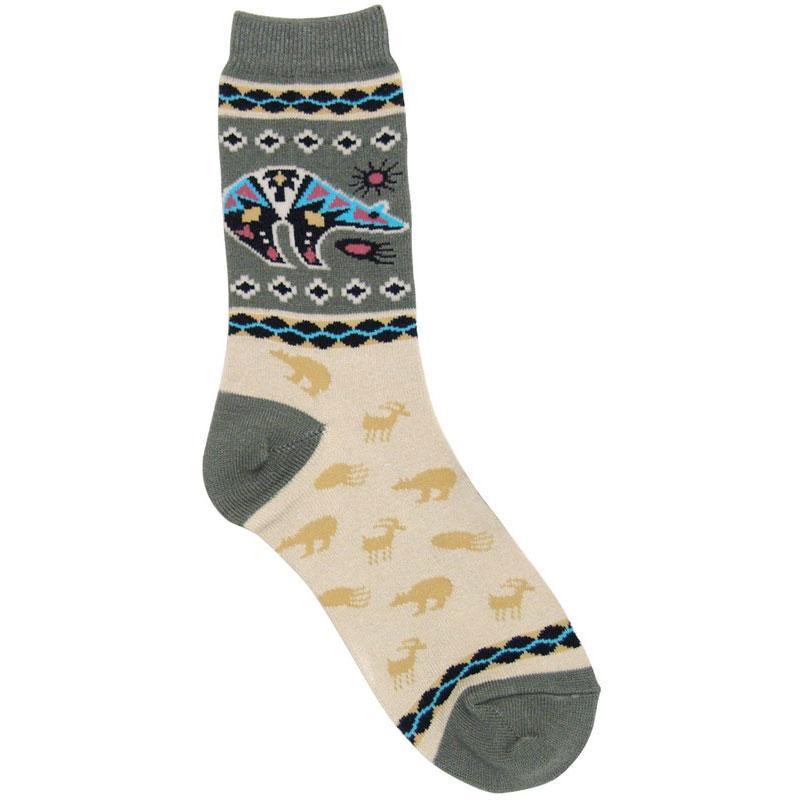 Ace USA SK335 Zuni Bear Socks - Shumakolowa Native Arts