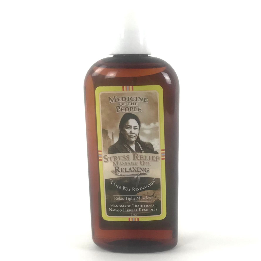 Medicine of the People Stress Relief Massage Oil-Indian Pueblo Store