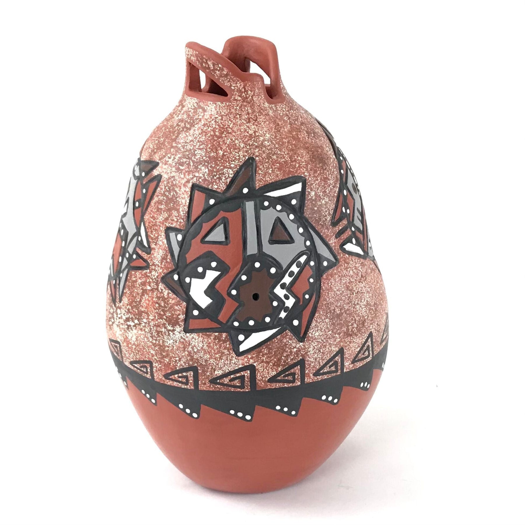 Felicia Fragua Curley Four Direction Vase-Indian Pueblo Store