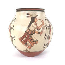 Load image into Gallery viewer, Elizabeth and Marcellus Medina Butterfly and Flute Dancer Bowl-Indian Pueblo Store
