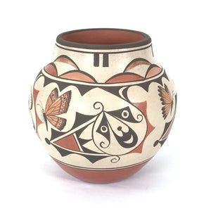 Elizabeth and Marcellus Medina Butterfly and Cloud Olla Pot-Indian Pueblo Store