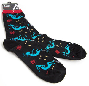 Ace USA Kokopelli Parade Native Design Socks - Shumakolowa Native Arts