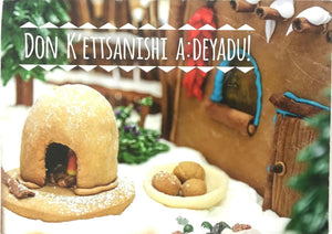 Pueblo Gingerbread House Holiday Card, set of 10-Indian Pueblo Store