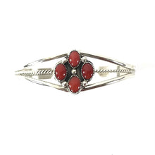 Load image into Gallery viewer, Apple Coral Cluster Bracelet-Indian Pueblo Store
