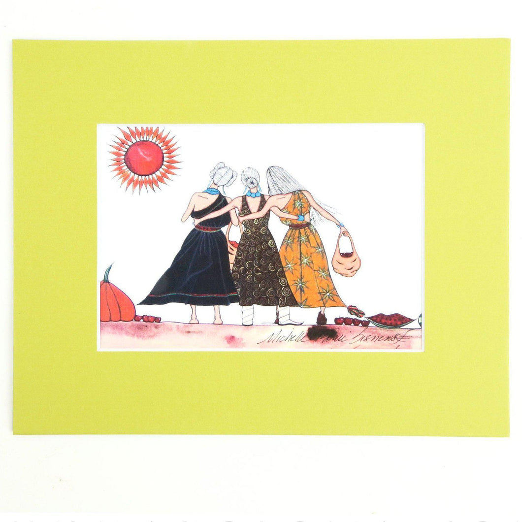 Michelle Tsosie Sisneros Small Three Sisters Prints - Shumakolowa Native Arts