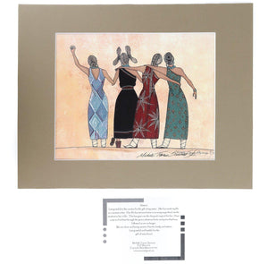 Michelle Tsosie Sisneros "Four Sisters" Print-Indian Pueblo Store