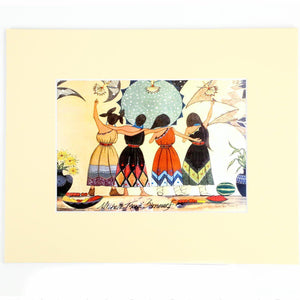 Michelle Tsosie Sisneros "Four Sisters Harvest" Print-Indian Pueblo Store