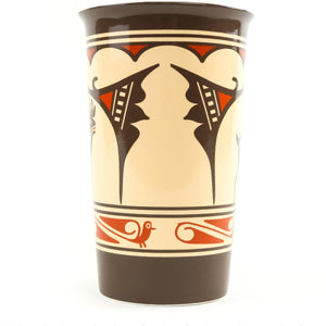 Carlos Laate Pueblo Pottery Ceramic Travel Mug - Shumakolowa Native Arts