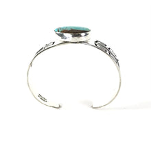 Load image into Gallery viewer, Everett and Mary Teller Royston Turquoise Overlay Bracelet-Indian Pueblo Store
