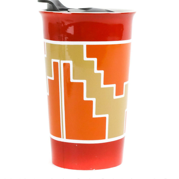 Pueblo Travel Mug Designed by Patricia Lowden – Native-Seeds-Search