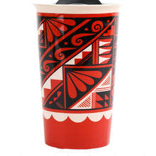 Load image into Gallery viewer, Natalie Sandia Pueblo Pottery Ceramic Travel Mug - Shumakolowa Native Arts
