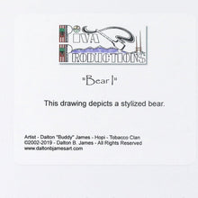 Load image into Gallery viewer, Dalton James Hopi Bear I Print - Shumakolowa Native Arts
