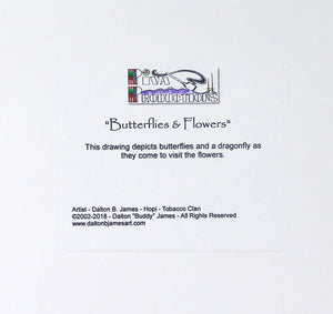 Dalton James Hopi Butterflies and Flowers Print - Shumakolowa Native Arts