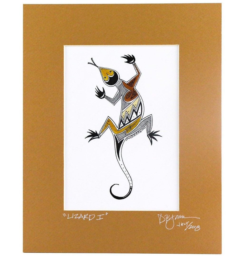 Dalton James Hopi Lizard I Print - Shumakolowa Native Arts