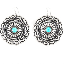 Load image into Gallery viewer, Harold Joe Navajo Stamp Concho Necklace - Shumakolowa Native Arts
