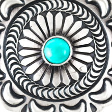Load image into Gallery viewer, Harold Joe Navajo Stamp Concho Necklace - Shumakolowa Native Arts
