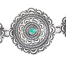 Load image into Gallery viewer, Harold Joe Navajo Stamp Concho Necklace - Shumakolowa Native Arts
