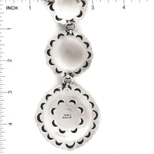 Load image into Gallery viewer, Harold Joe Navajo Stamp Concho Necklace - Shumakolowa Native Arts
