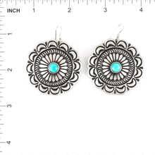 Load image into Gallery viewer, Harold Joe Navajo Stamp Concho Necklace - Shumakolowa Native Arts
